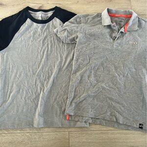2 boys short sleeve t-shirt polo type fits boys size 12-14